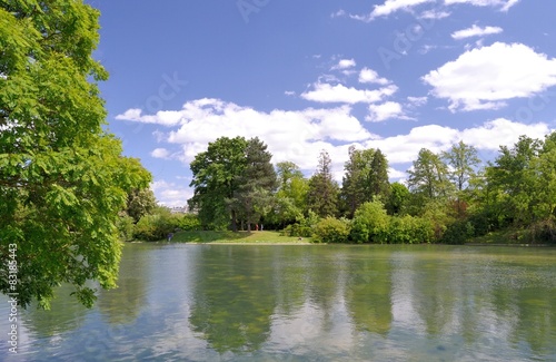 Lac au bois de Boulogne à Paris
