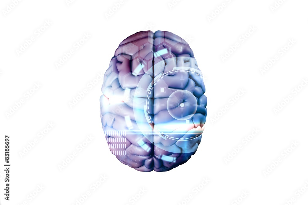 Composite image of brain Composite image of brain