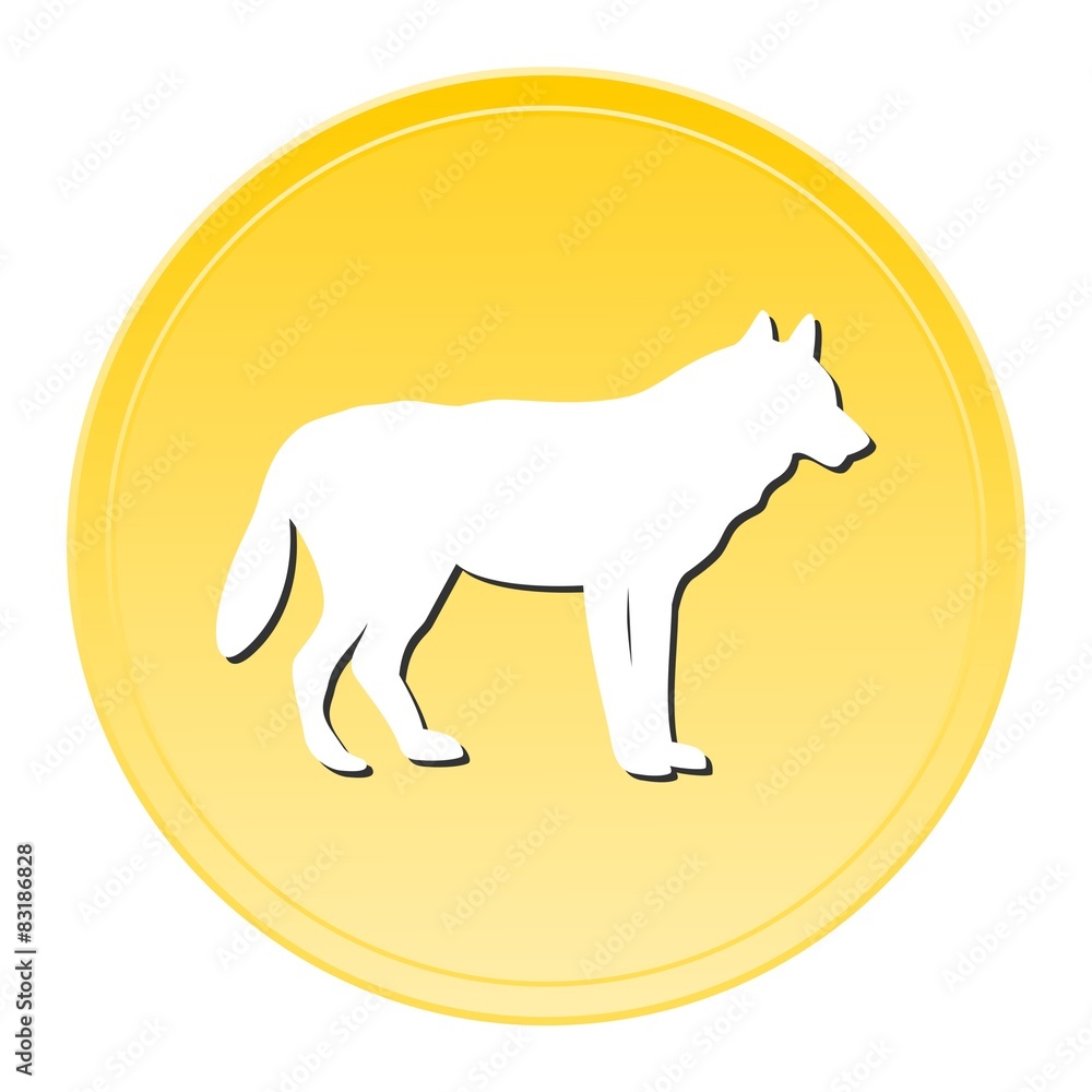 Wolf Gold Icon Wolf Gold Icon