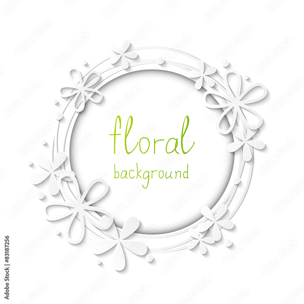 Floral frame for Your design 