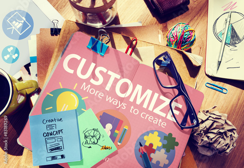 Fotografia Customize Ideas Identity Individuality Innovation Personalize Co