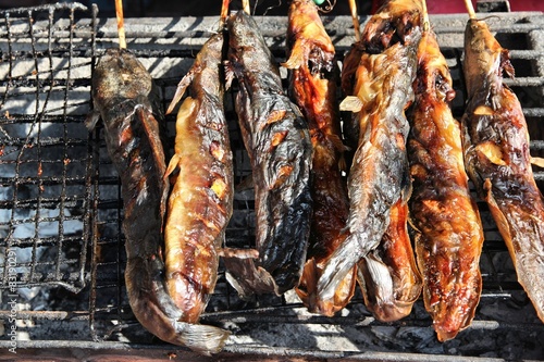Grilled fish in Thailand