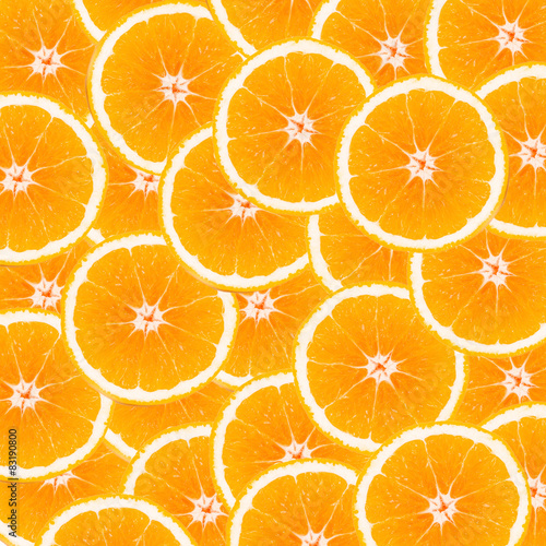 slice orange as background