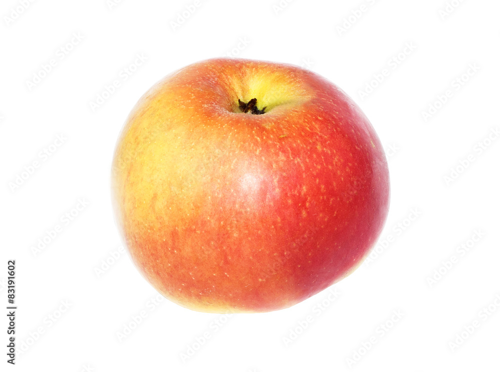 Yellow-red apple. Isolated on a white background Yellow-red apple. Isolated on a white background