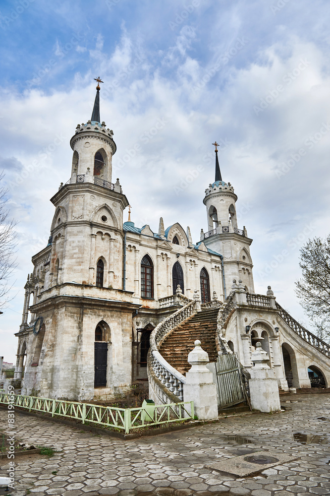 Vladimir pseudo-Gothic church in Bykovo
