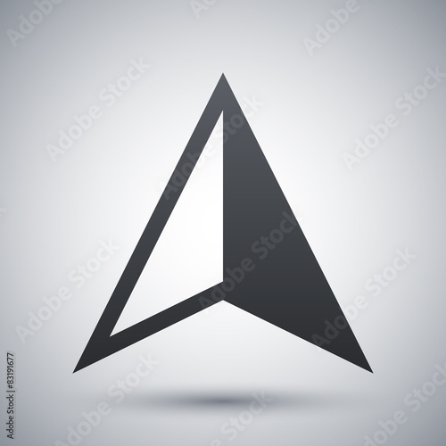 Vector gps arrow icon