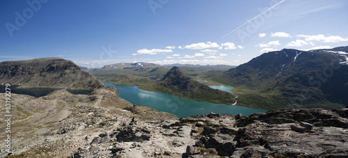 Besseggen Ridge in Jotunheimen National Park, Norway photo