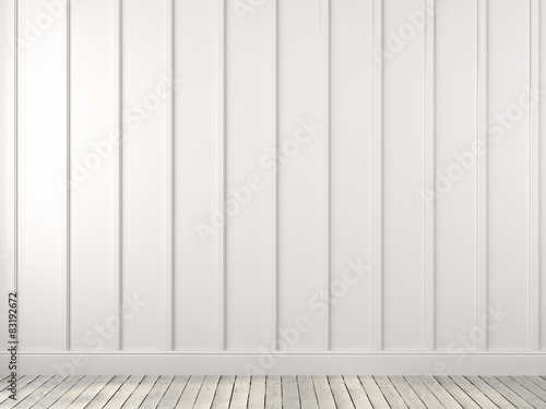 A white wall with vertical stripes