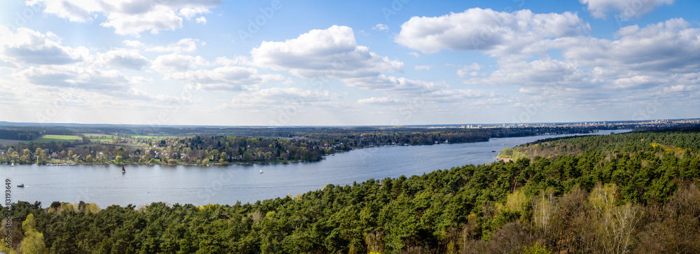 Panorama of lake near Berlin