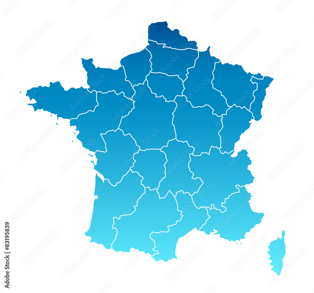 Karte Frankreich - 1
