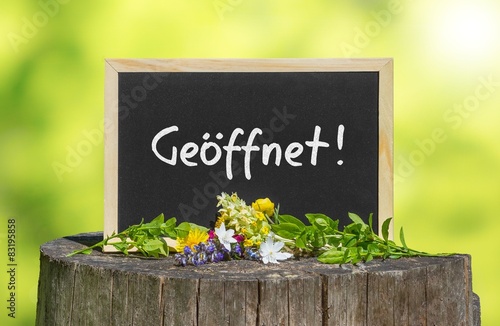 Geöffnet - Konzept photo