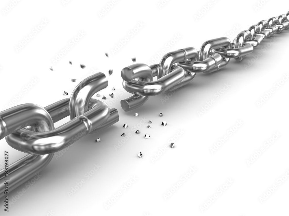 Obraz premium Broken chain