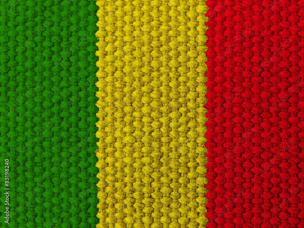 Rasta colors silk fabric background Rasta colors silk fabric background