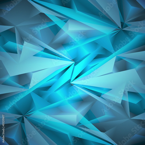 Abstract geometrical blue background. Vector Illustration