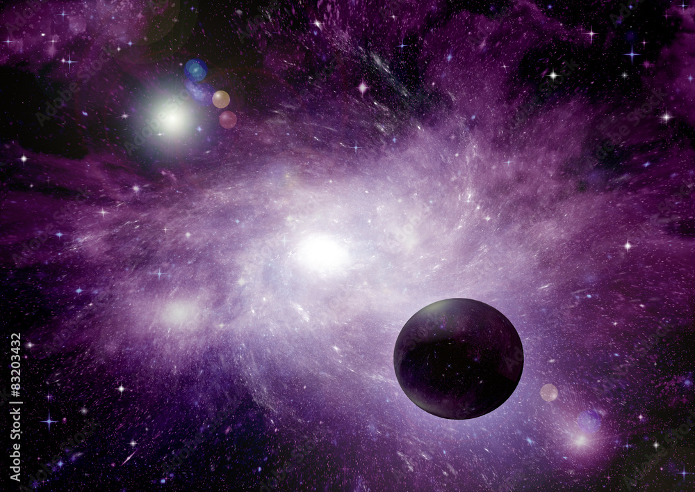 Obraz premium galaxy in a free space