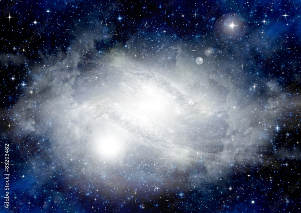 Fototapeta premium galaxy in a free space