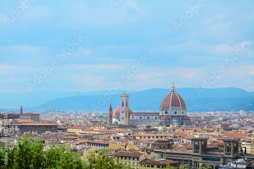 Florence panorama on a clear day