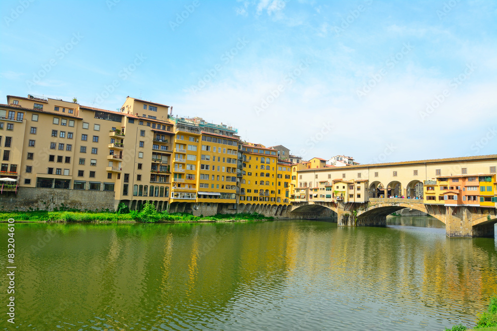 Ponte Vecchio over Arno river in Florence