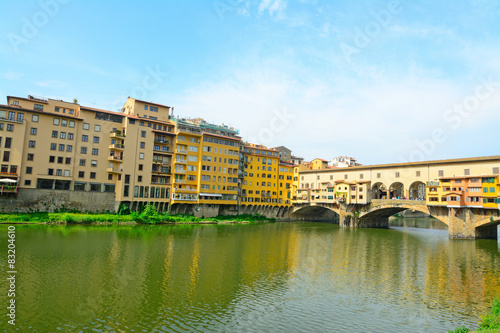 Ponte Vecchio over Arno river in Florence