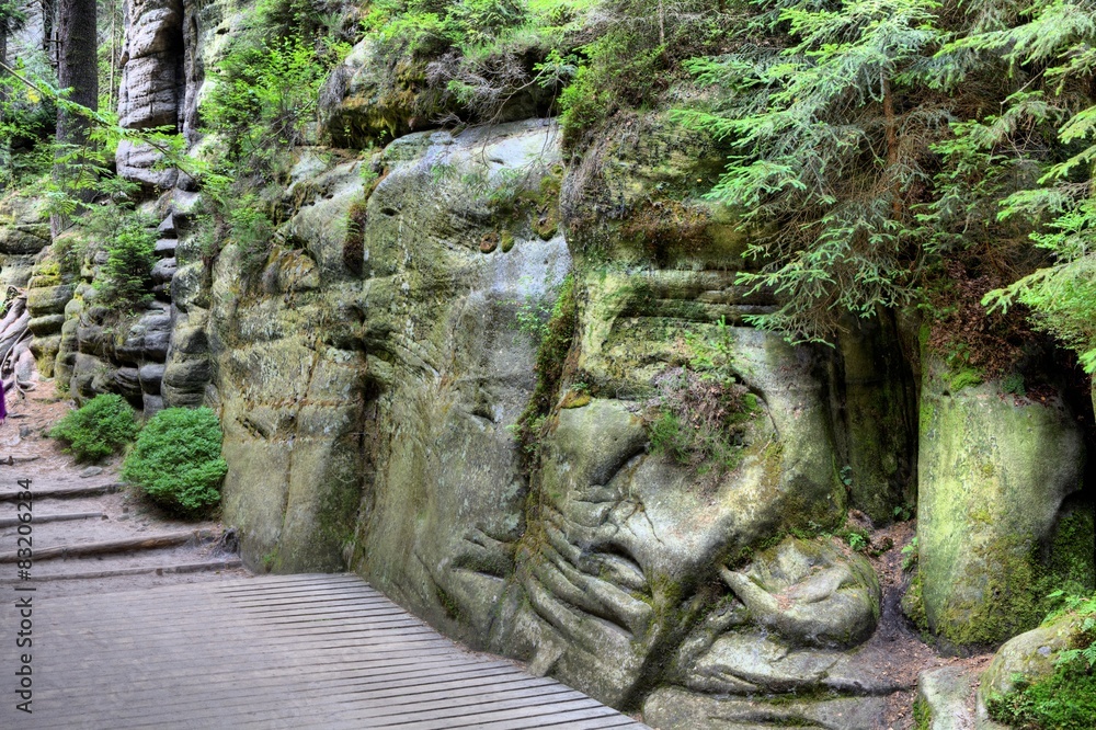 National Park of Adrspach-Teplice rocks. Czech Republic