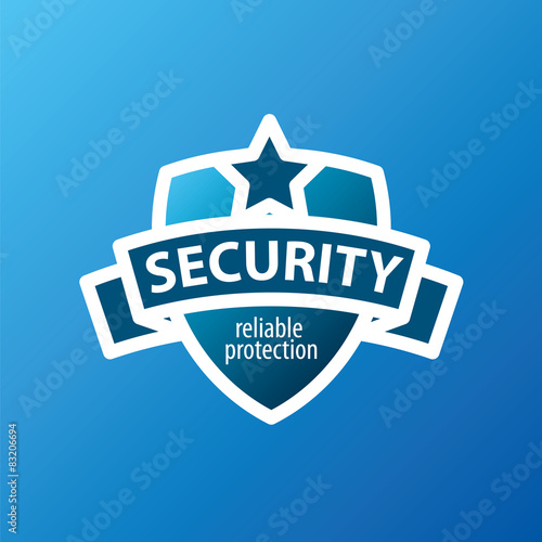 vector logo for security services in the form of shield