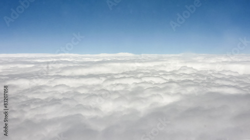 Big Clouds and Sky from Window Plane © danflcreativo