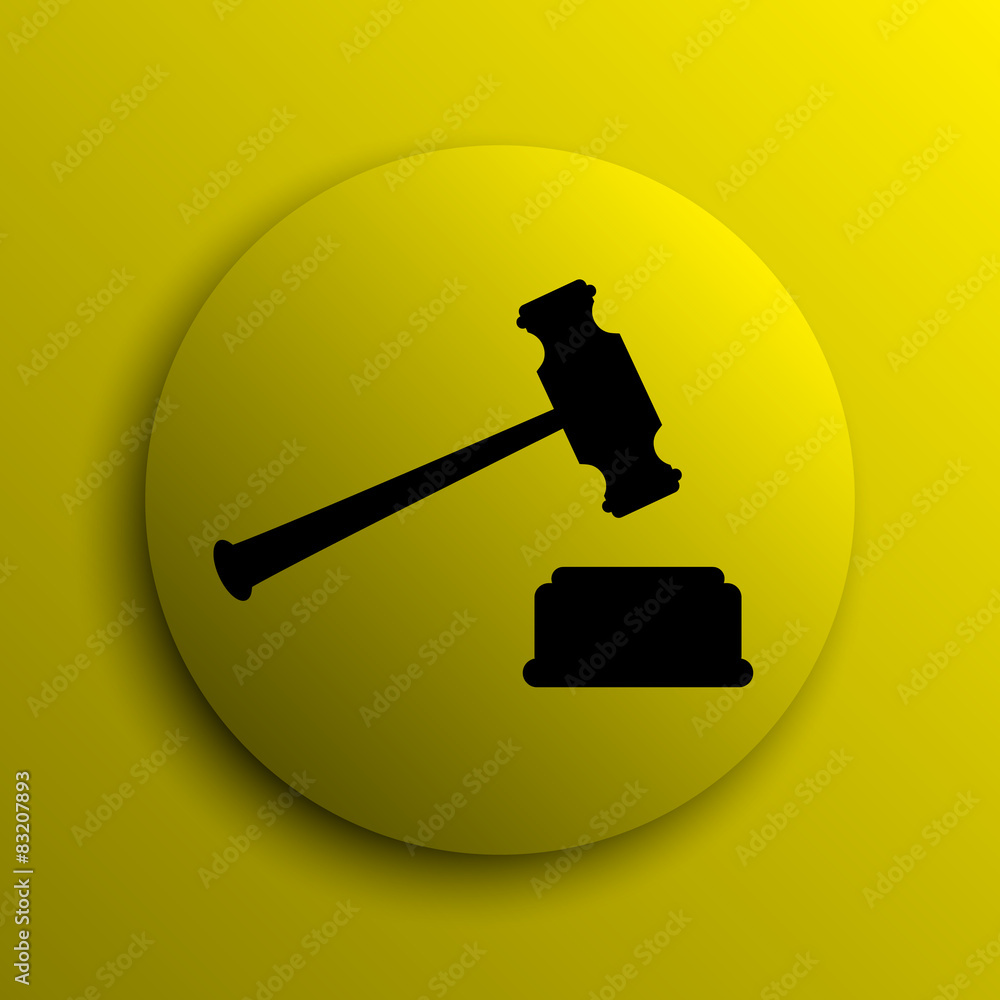 Judge hammer icon