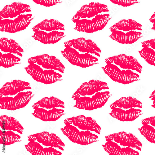 Pink Lips prints seamless background