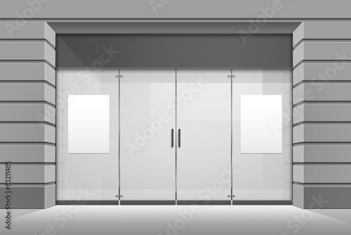 Shop Boutique Store Front with Window