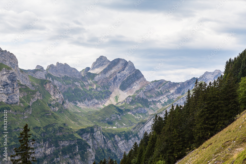 Fototapeta premium Alpstein massif