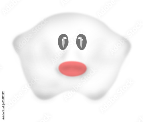 Weiße Figur / Smiley