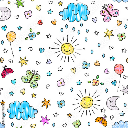 seamless pattern for kids