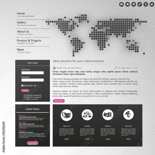 Clean Website template