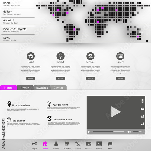 Clean Website template