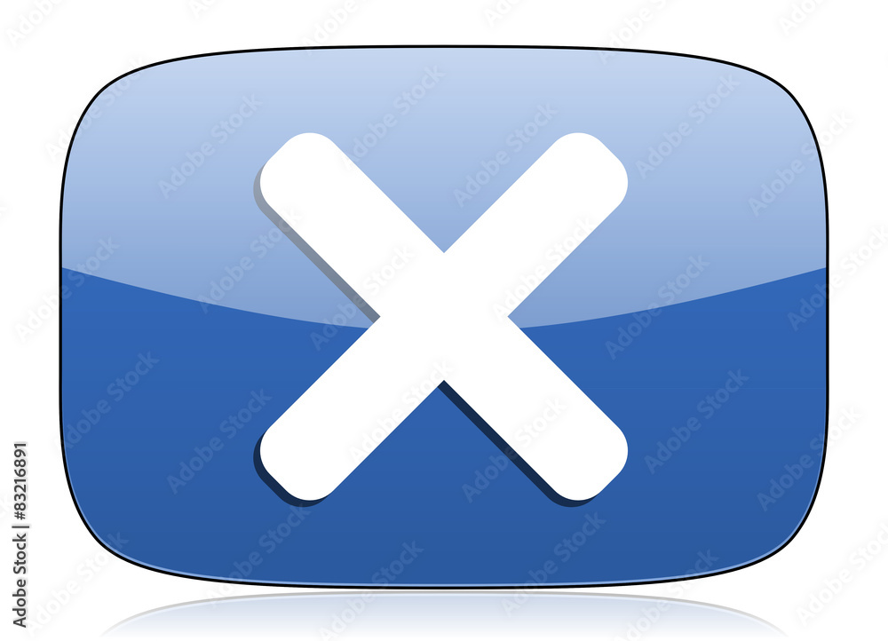 Obraz premium cancel icon x sign