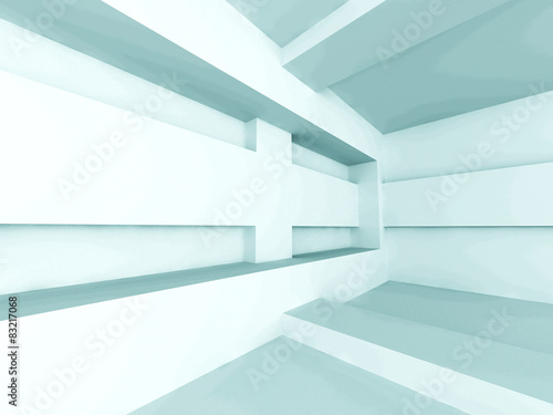 Abstract Geometric Empty Interior Architecture Background