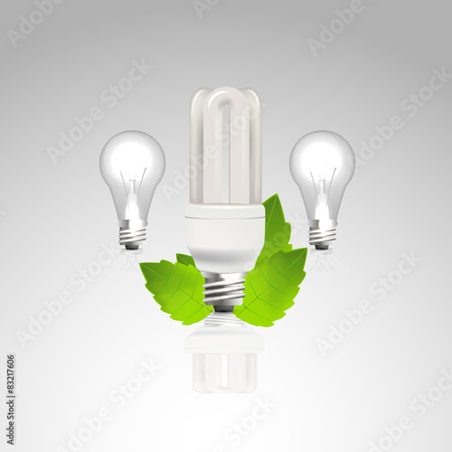 Vector / energy efficiency light Bulb