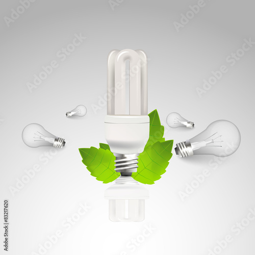 Vector / energy efficiency light Bulb