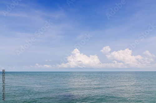 Landscape of sea sky and cloud