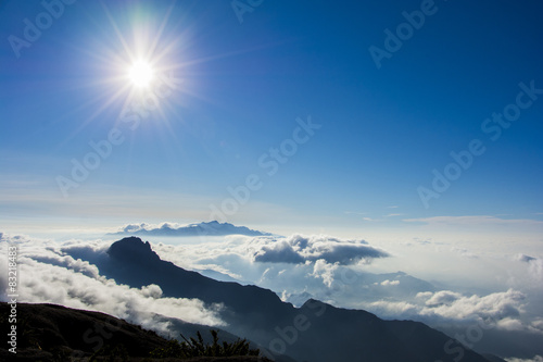 Vista do Pico dos Marins em Piquete/SP