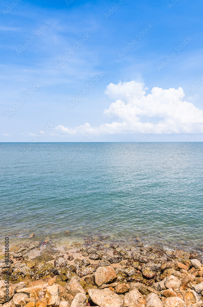 Obraz premium Landscape of sea sky and cloud