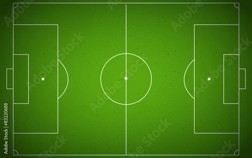 Soccer field or soccer field top view