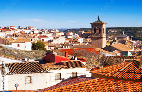 Roofs of spanish town. Chinchilla