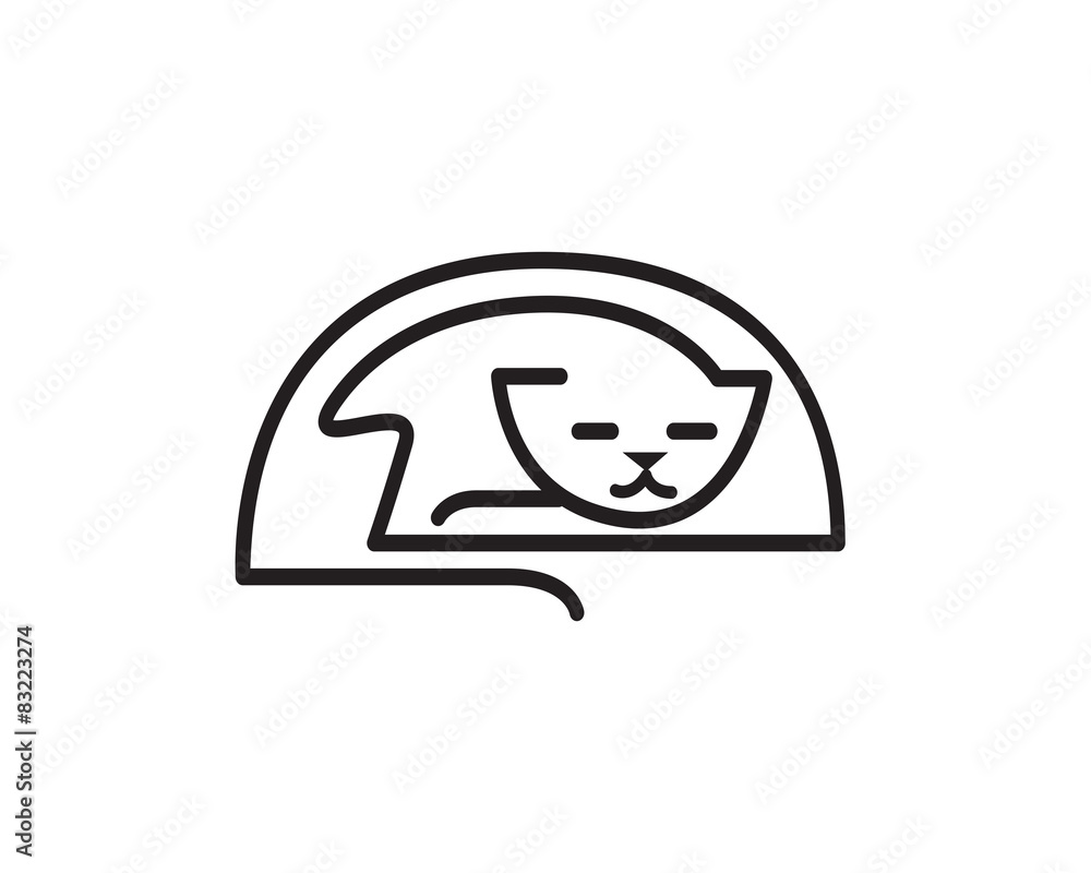 Fototapeta premium Sleeping Cat