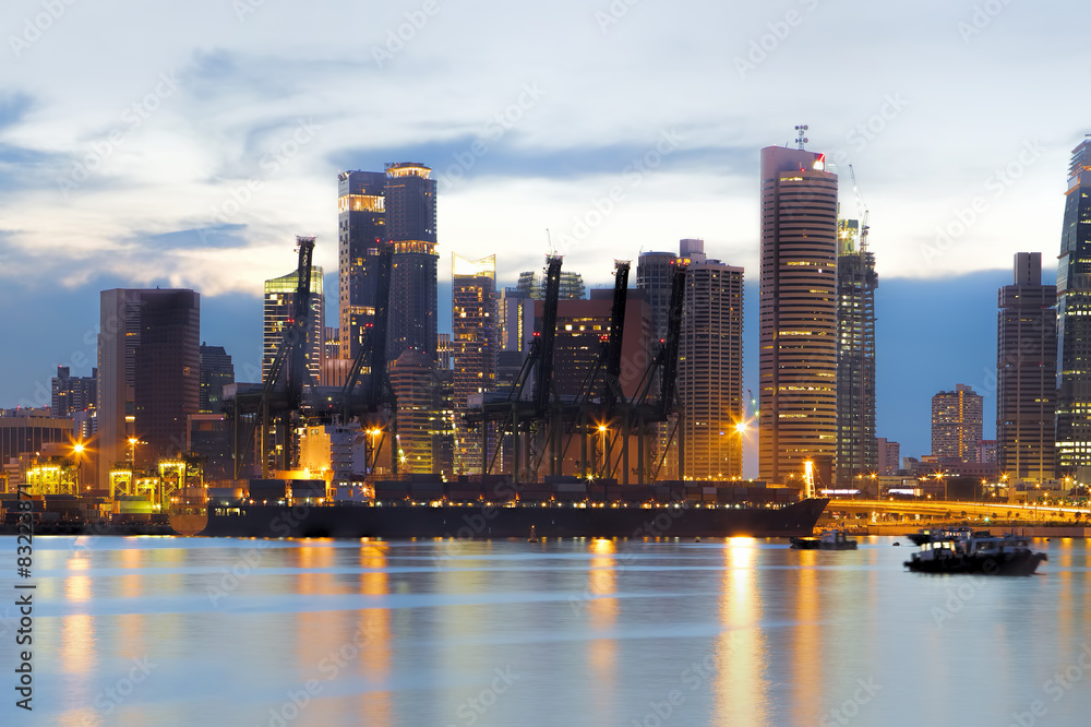 Fototapeta premium Port of Singapore