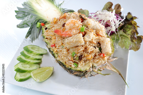 pineapple fried rice seafood