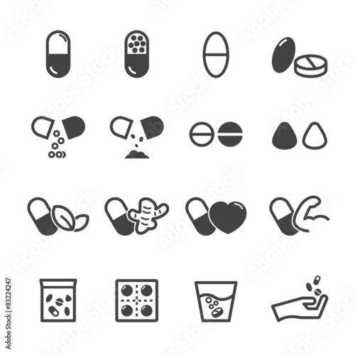capsule and pill icons