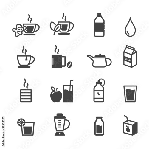 healthy drink icons