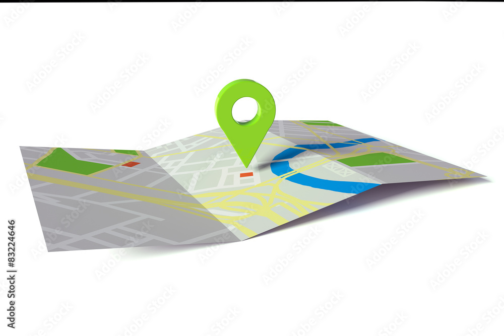 Navigation per GPS auf Stadtplan Navigation per GPS auf Stadtplan