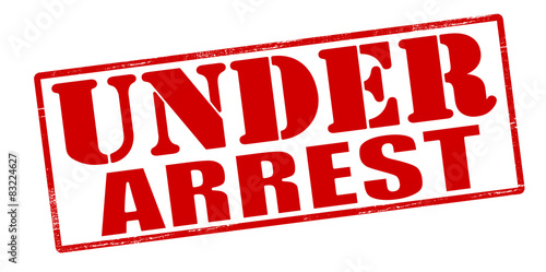 Under arrest